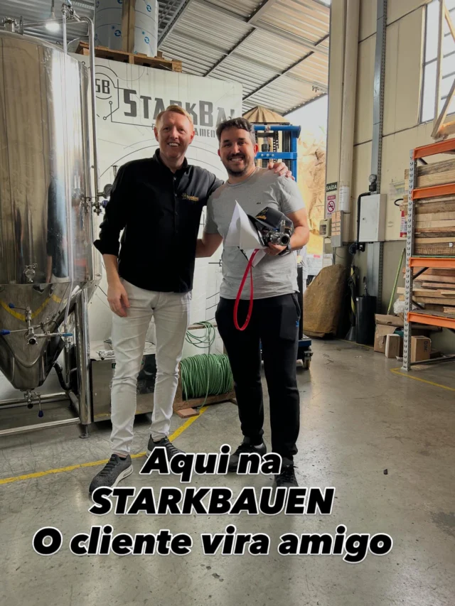 🍻 Grandes cervejas começam com grandes decisões.Hoje tivemos a satisfação de receber mais um cliente aqui na StarkBauen para dar um importante passo em sua jornada cervejeiraMais do que entregar equipamentos, entregamos projetos, conhecimento e a estrutura necessária para transformar sonhos em produçãoCada máquina que sai da nossa fábrica carrega um compromisso: ajudar nossos clientes a produzir com mais qualidade, eficiência e segurançaObrigado pela confiança em fazer parte da família StarkBauen!🚀 O próximo projeto pode ser o seu📩 Quer montar ou expandir sua cervejaria? Chame nossa equipe no Direct e descubra a solução ideal para sua produçãoISSO É A STARKBAUEN🍻⬇️🤙🏽🍻⬇️🤙🏽🍻⬇️🤙🏽
WhatsApp - (47) 3271-5368
contato@starkbauen.com.br
www.starkbauen.com.br#CervejariaArtesanal #HomeBrew #NanoCervejaria #BrewPub #CervejaArtesanal