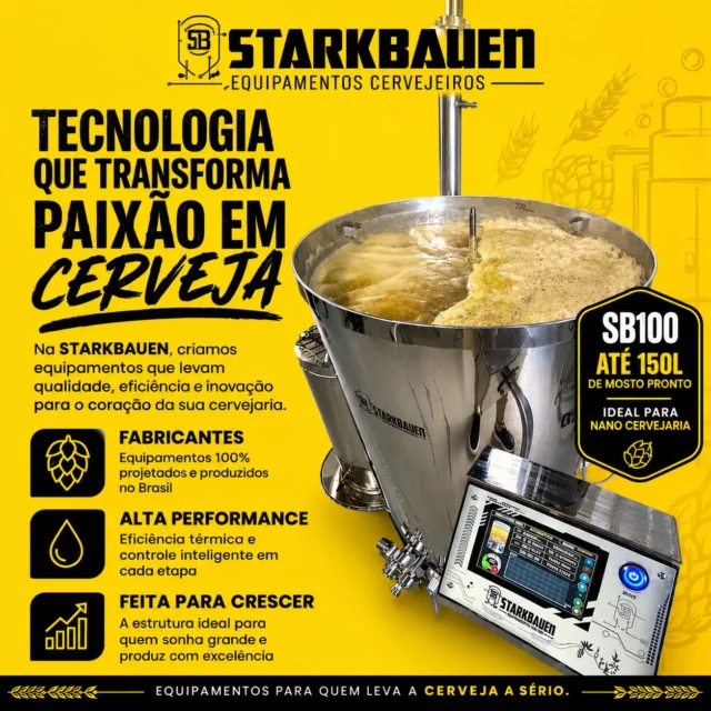 🍺 Tem coisa que a gente não explica. A gente sente.É paixão pela cerveja.
É respeito por cada detalhe.
É aquela vontade de fazer melhor — sempre.E quando essa paixão encontra equipamento de qualidade, o resultado não precisa de muita explicação.A SB100 está aí.
Mas hoje eu quero que você faça uma coisa diferente:👉 pare por alguns segundos e leia cada frase da imagem.Talvez alguma delas descreva exatamente o que você sente quando pensa em cerveja.
Talvez você se identifique com todas.
Ou talvez descubra que cerveja, para você, nunca foi só cerveja.🔊 Aumenta o som.
👀 Olha a imagem.
🍻 Leia até o fim.Porque quem é apaixonado por cerveja entendeISSO É A STARKBAUEN🍻⬇️🤙🏽🍻⬇️🤙🏽🍻⬇️🤙🏽
WhatsApp - (47) 3271-5368
contato@starkbauen.com.br
www.starkbauen.com.br#SB100 #Cerveja #PaixãoPorCerveja #Cervejeiro #EquipamentoDeQualidade