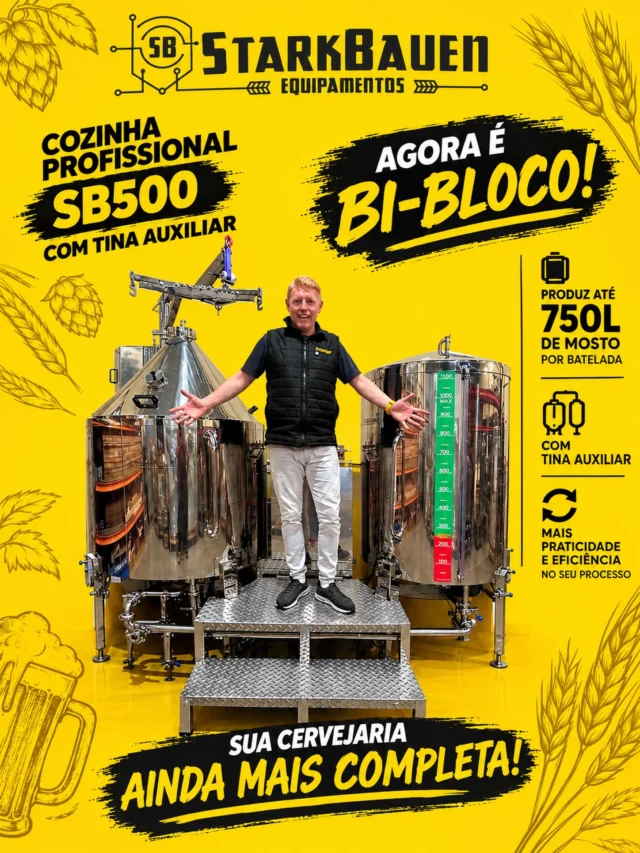 🔥 O QUE JÁ ERA ULTRAEFICIENTE FICOU AINDA MAIS BRUTAL!🚀A nossa consagrada cozinha automatizada SB500 evoluiu. Se você já conhecia o poder de escala e a altíssima eficiência dela trabalhando em conjunto com a nossa Tina Auxiliar, prepare-se para o próximo nível: agora o sistema evoluiu oficialmente para uma legítima Bi-bloco de alta performance!
💼 O que isso significa para o seu Brewpub ou Microcervejaria?
Mais agilidade no processo, otimização máxima de espaço e a robustez padrão em inox 304 que só a StarkBauen entrega.
É a tecnologia cervejeira jogando a favor do seu faturamento e eliminando qualquer gargalo de produção.
📈 Quer transformar a realidade da sua fábrica e descobrir todas as vantagens técnicas e condições especiais dessa nova versão?Comente “BI-BLOCO” aqui embaixo que o nosso time de especialistas vai te enviar todos os detalhes e um orçamento exclusivo diretamente no seu direct!ISSO É A STARKBAUEN🍻⬇️🤙🏽🍻⬇️🤙🏽🍻⬇️🤙🏽
WhatsApp - (47) 3271-5368
contato@starkbauen.com.br
www.starkbauen.com.br