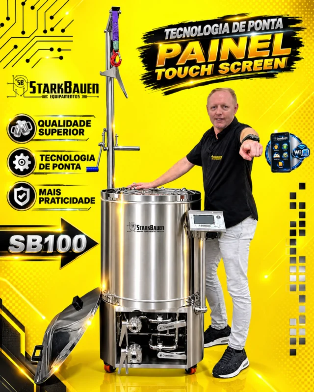 MAIS TEMPO PARA O QUE IMPORTA: A AUTOMAÇÃO DA SB100 TRABALHA POR VOCE 🚀🚀Automação e controle total na ponta dos dedos.A SB100 foi desenvolvida pela StarkBauen para o cervejeiro que exige precisão e quer otimizar cada minuto da sua brassagem. 🚀Sabemos que o processo exige atenção constante.
Por isso, transformamos a tecnologia em uma ferramenta de praticidade e agilidade para o seu dia a dia.💡 Otimize sua brassagem com a SB100:• Operação via Wi-Fi: Acompanhe o status do processo em tempo real direto no seu celular. Ideal para você fazer os outros serviços do ambiente cervejeiro sem perder nenhum segundo da fervura ou do patamar atual.• Interface Touch Screen: Um painel moderno e resistente, projetado para uma configuração rápida, visual e direta na máquina.• Sistema Automatizado: Todo o trabalho pesado e o controle rigoroso de temperatura ficam por conta da máquina, garantindo repetibilidade perfeita para as suas levas.Tecnologia de ponta para somar com a sua experiência. Produza com mais inteligência e menos correria.ISSO É A STARKBAUEN🍻⬇️🤙🏽🍻⬇️🤙🏽🍻⬇️🤙🏽
WhatsApp - (47) 3271-5368
contato@starkbauen.com.br
www.starkbauen.com.br