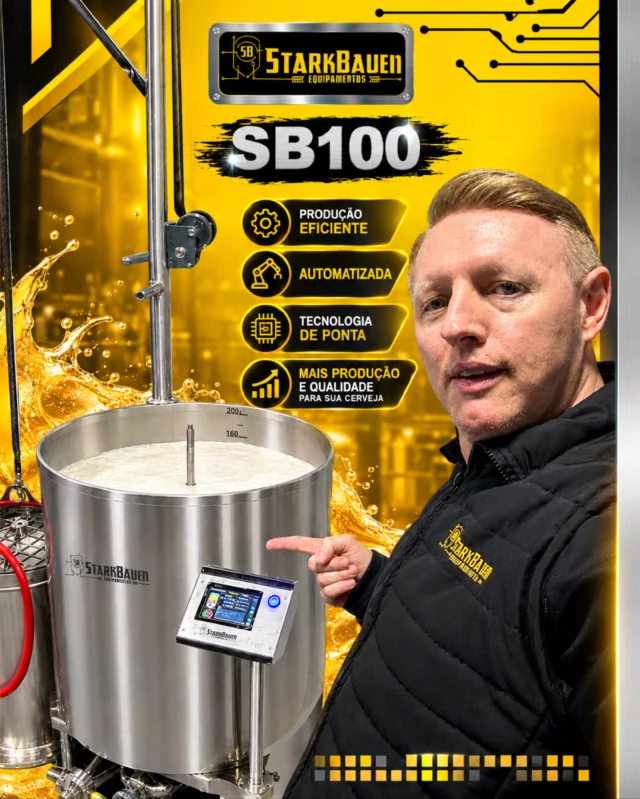 🍺 Sua paixão pela cerveja merece virar negócio!🍻

A SB100 é a parceira ideal para quem quer dar o próximo passo e começar com tecnologia, eficiência e automação! 🍻

✅ Máquina automatizada
✅ Desenvolvida para atender às normas aplicáveis
✅ Até 150 litros de mosto pronto por produção
✅ Mais controle, eficiência e qualidade na sua brassagem!

💛🖤 Na STARKBAUEN, você não começa sozinho: ajudamos você desde o início a construir seu projeto cervejeiro!

Sua cervejaria começa com a escolha certa. Começa com STARKBAUEN!

ISSO É A STARKBAUEN

🍻⬇️🤙🏽🍻⬇️🤙🏽🍻⬇️🤙🏽
WhatsApp - (47) 3271-5368
contato@starkbauen.com.br
www.starkbauen.com.br

#cerveja #microcervejaria #equipamentoscervejeiros #fyp #homebrew
